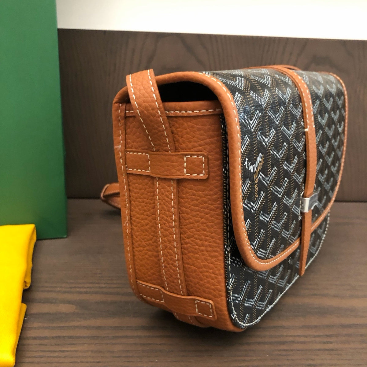 Goyard Belvedere PM Black and Tan 4