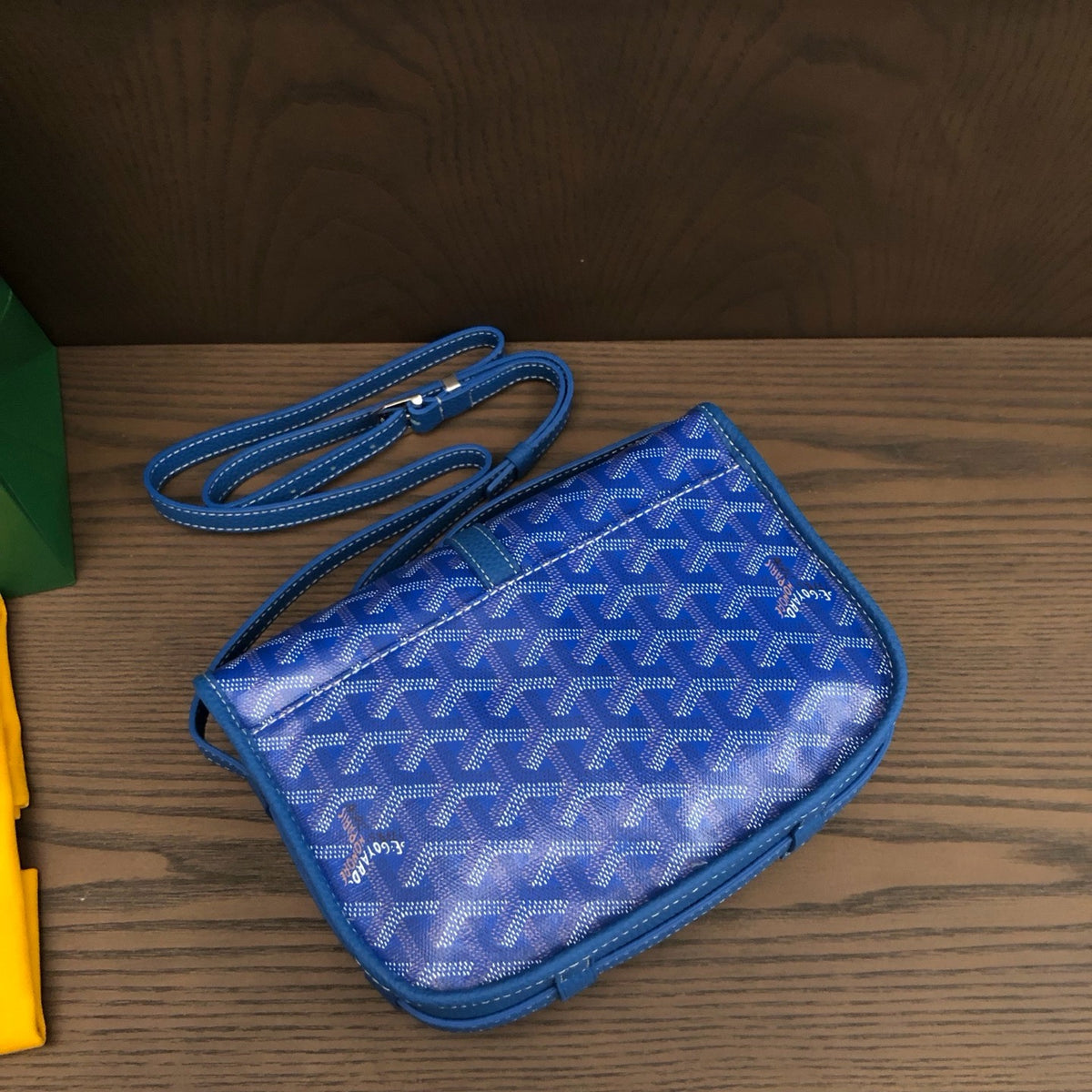 Goyard Belvedere PM Blue rear