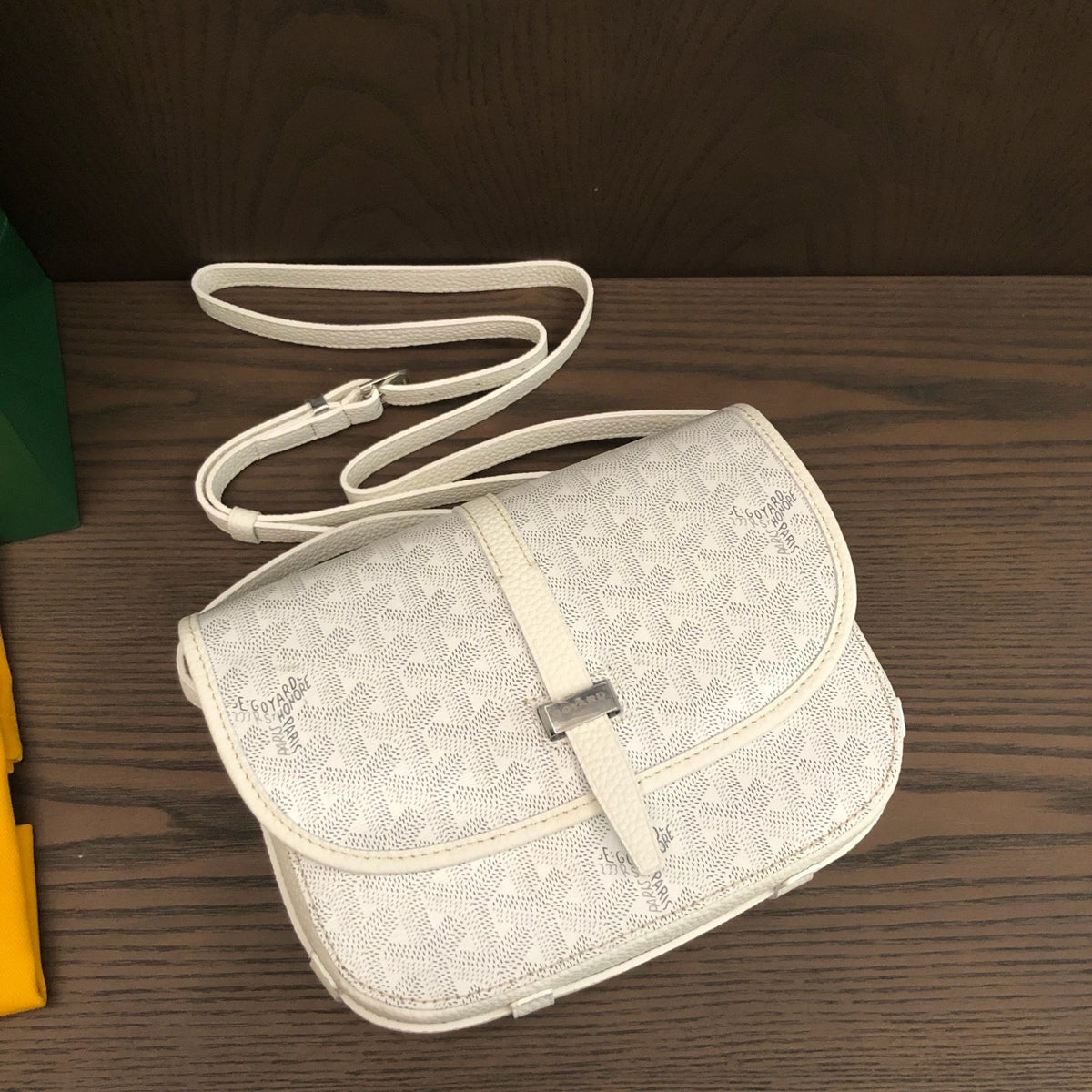Goyard Belvedere PM White front