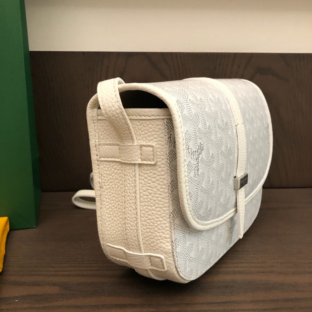 Goyard Belvedere PM White side
