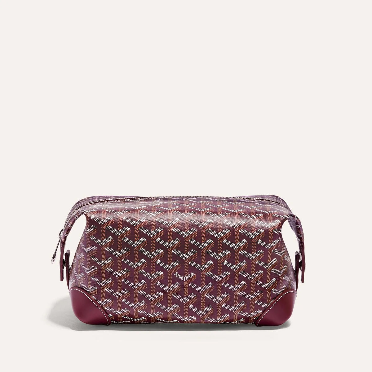 Goyard Bowling 25 Toiletry Bag in Burgundy, view 2