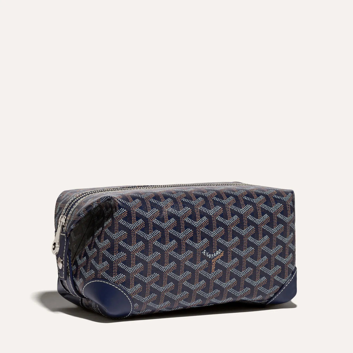 Goyard Bowling 25 Toiletry Bag in Navy Blue, view 1