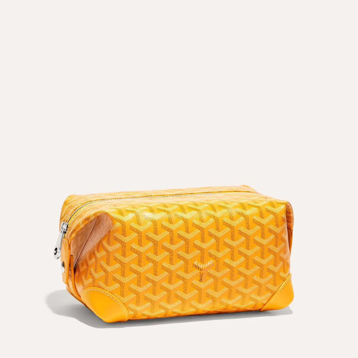 Goyard Bowling 25 Toiletry Bag in Yellow, view 1