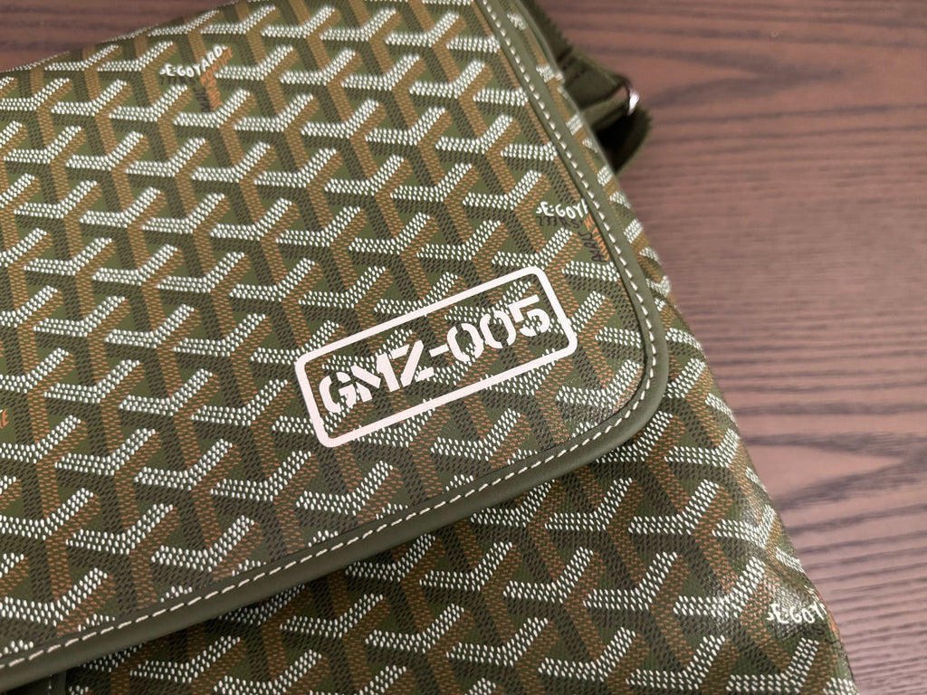 Goyard green messenger bag GNZ-005 detail