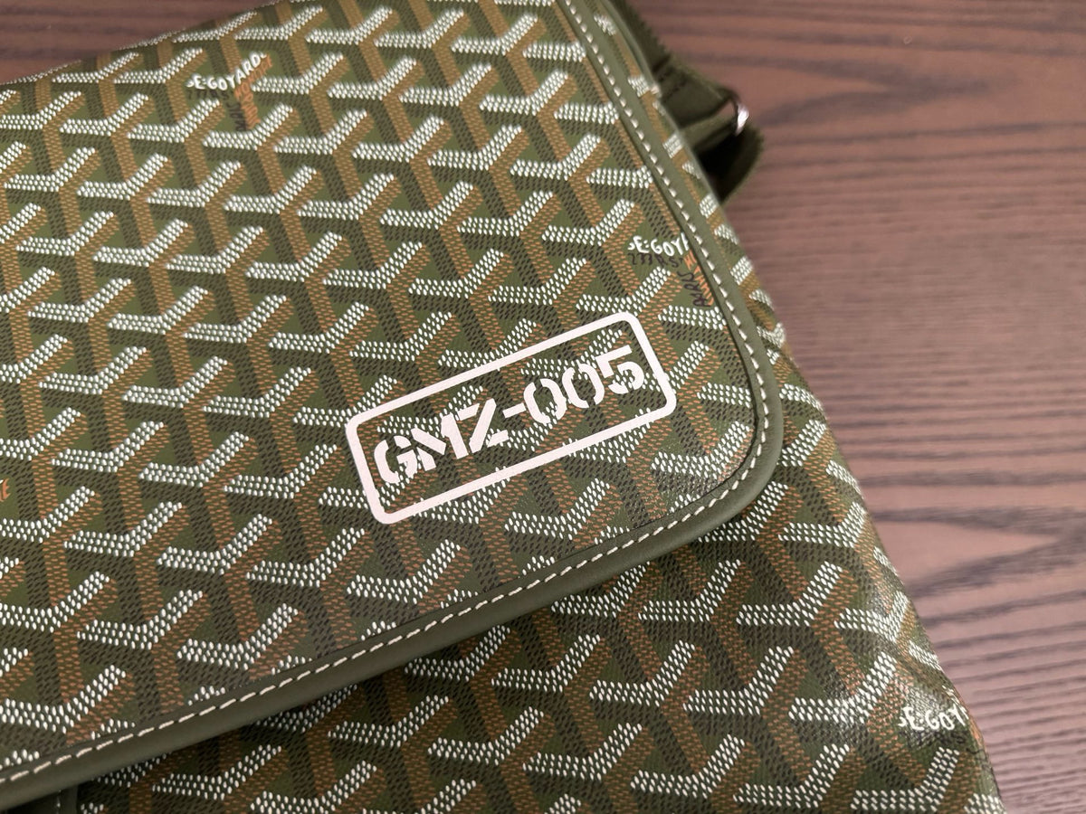 Goyard green messenger bag GNZ-005 detail