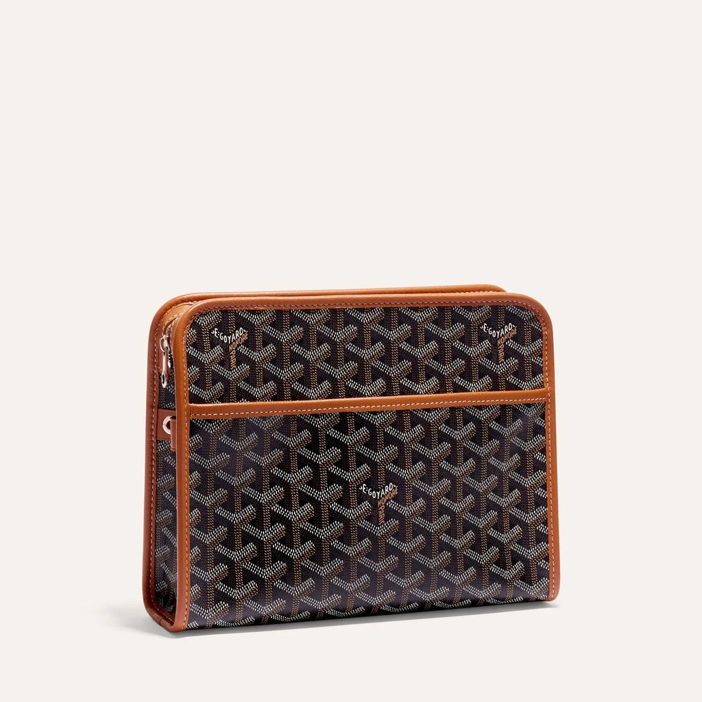 Goyard Jouvence MM Toiletry Bag in Black & Tan, view 1