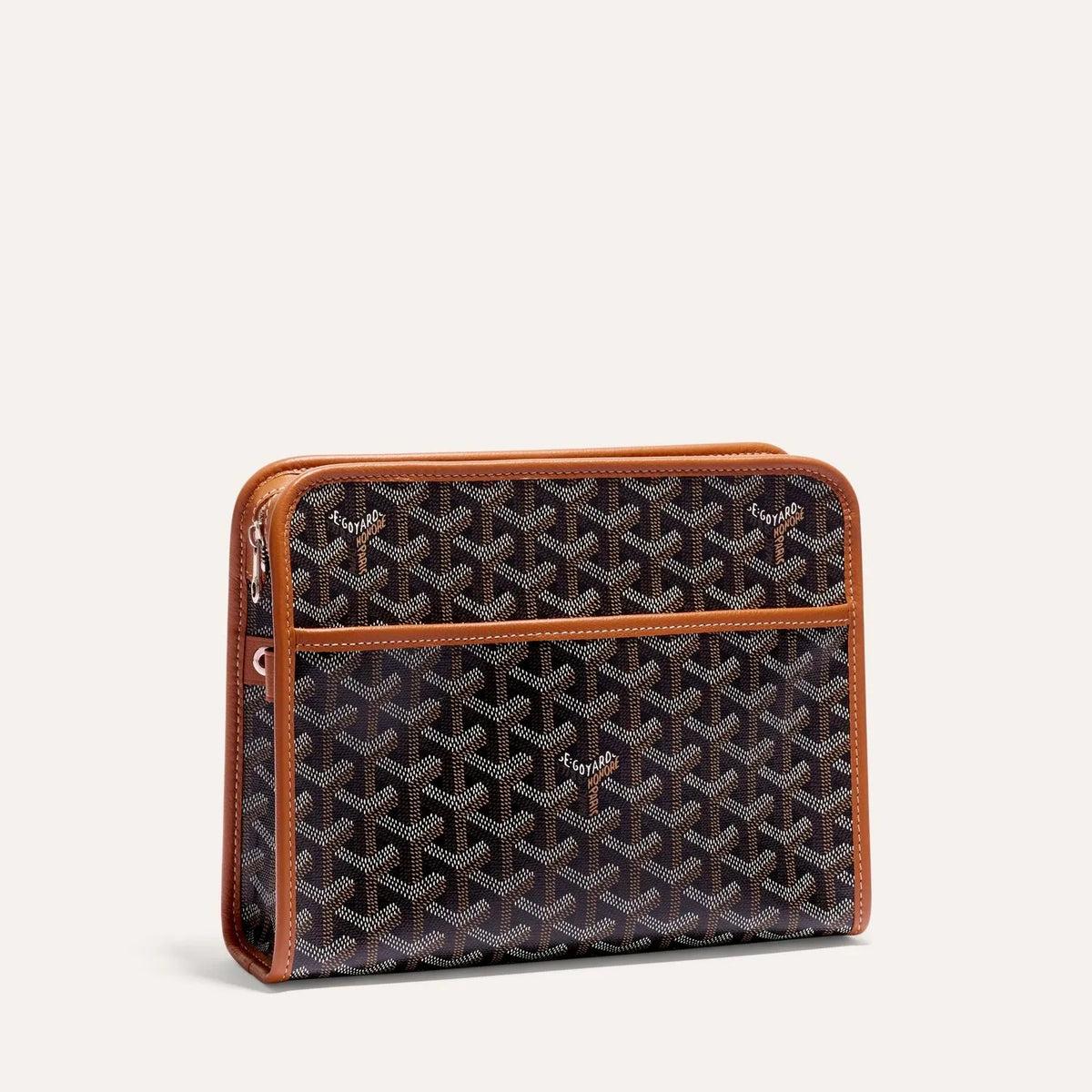 Goyard Jouvence MM Toiletry Bag in Black & Tan, view 1