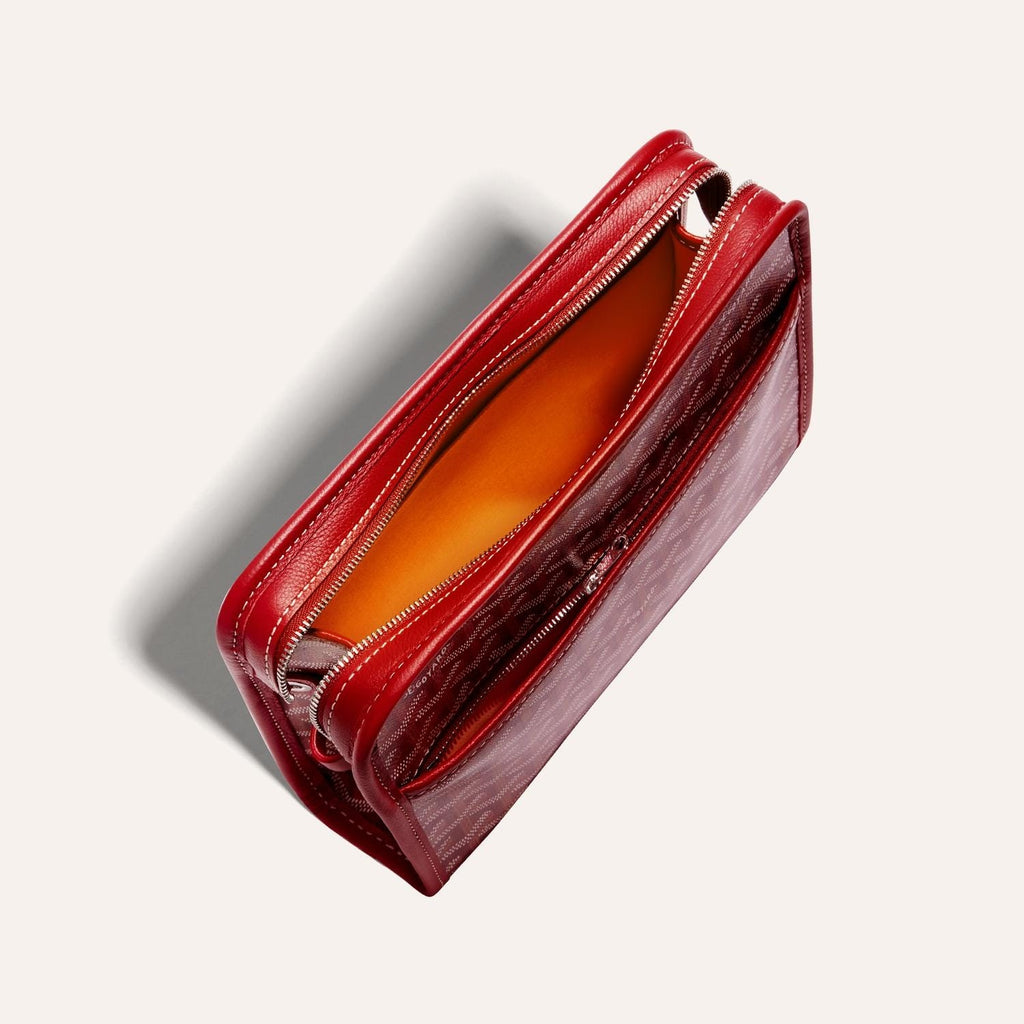 Goyard Jouvence MM Toiletry Bag in Red, view 3