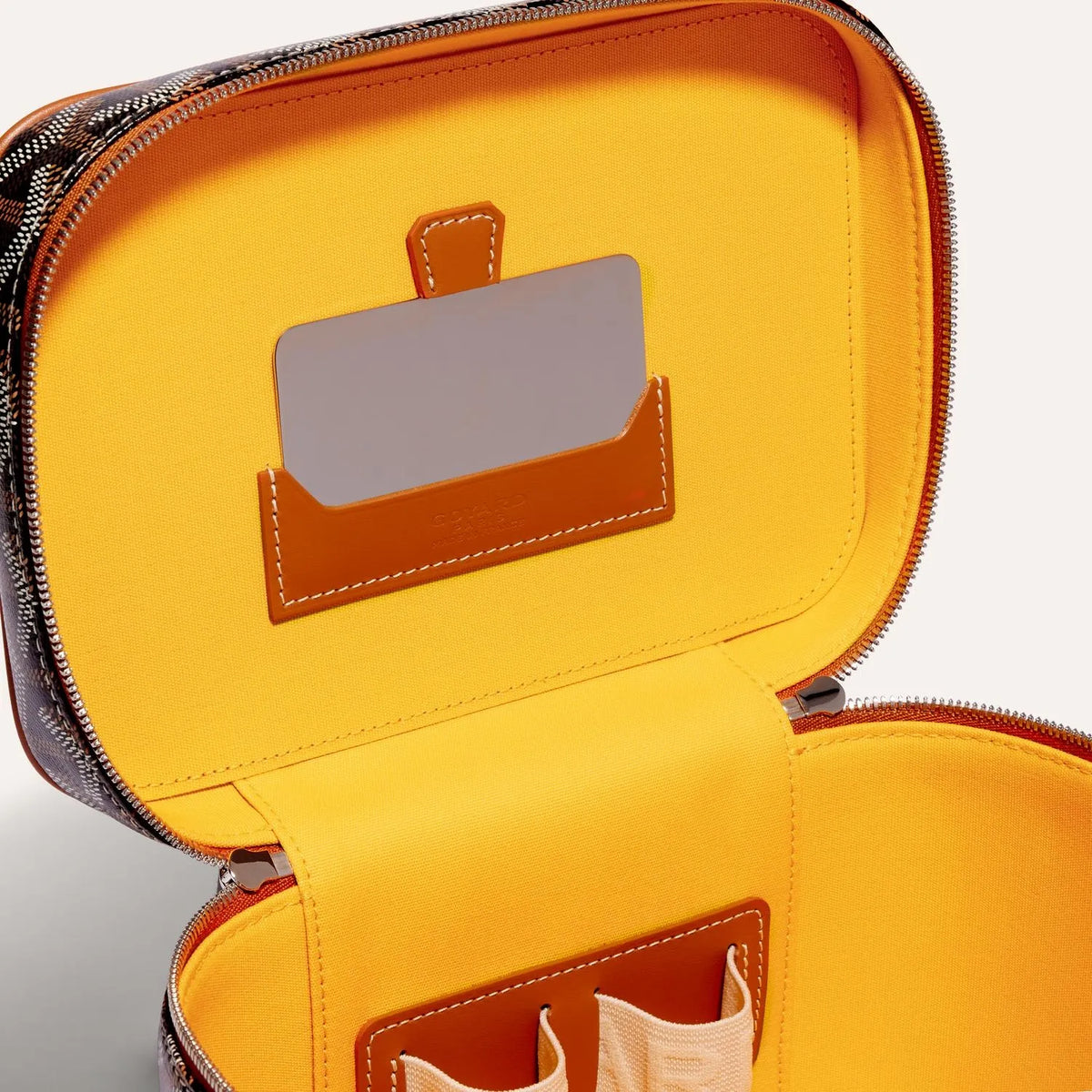 Goyard Muse PM Vanity Case in Black & Tan, view 3