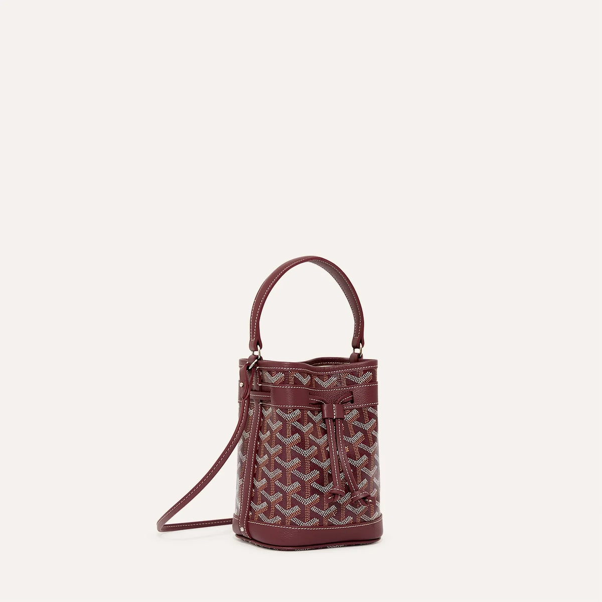 Goyard Petit Flot Mini Bucket Bag in Burgundy