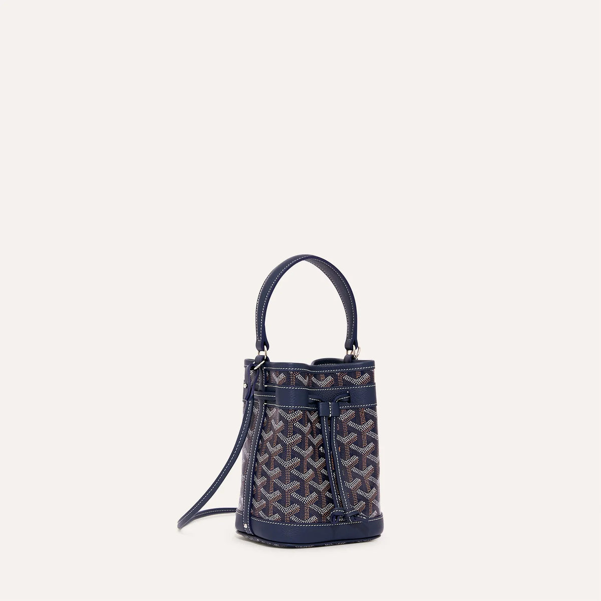 Goyard Petit Flot Mini Bucket Bag in Navy Blue