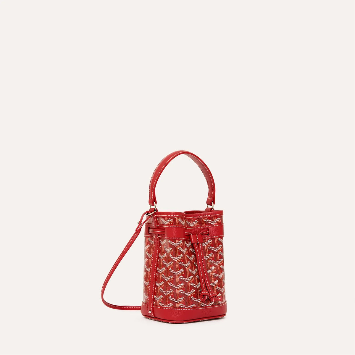 Goyard Petit Flot Mini Bucket Bag in Red