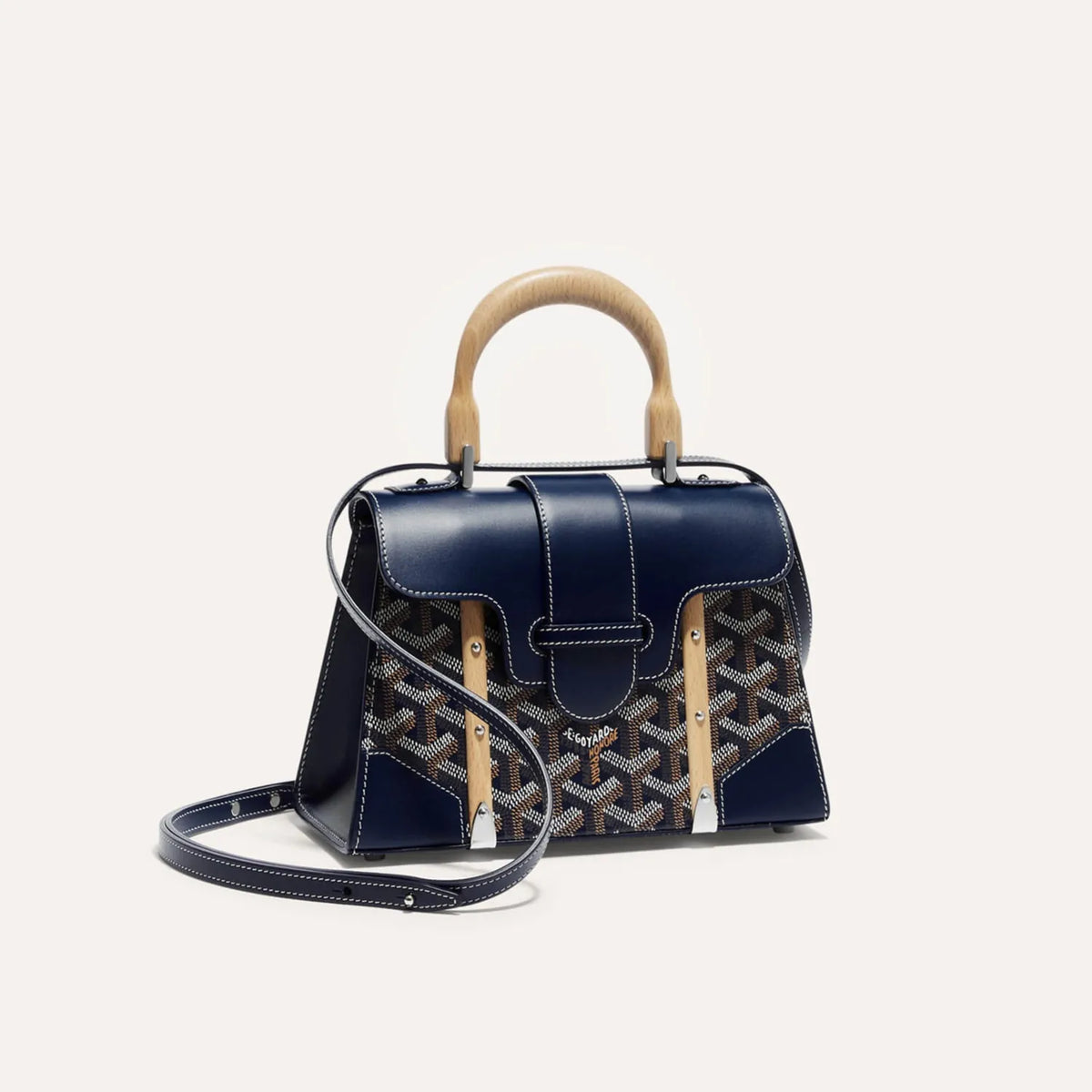 Goyard Saïgon Structuré Mini Bag in Navy Blue