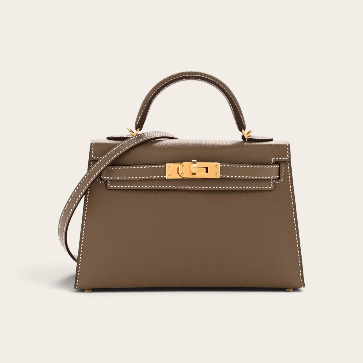 Hermès Mini Kelly – Dark Gray