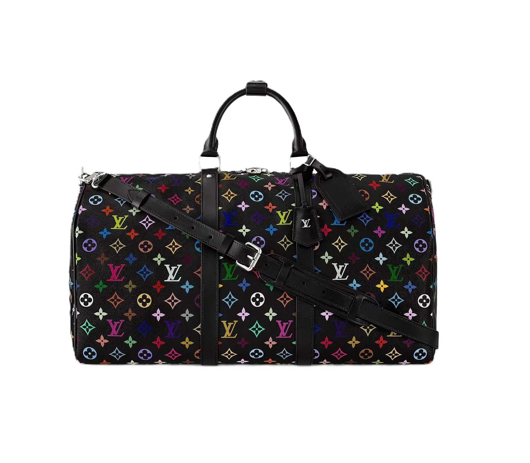 Louis Vuitton x Takashi Murakami Keepall Bandouliere - 50 Black Multicolored