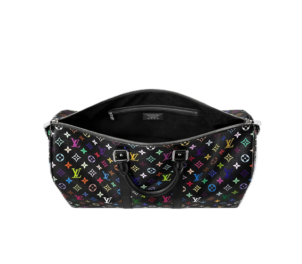 Louis Vuitton x Takashi Murakami Keepall Bandouliere - 50 Black Multicolored