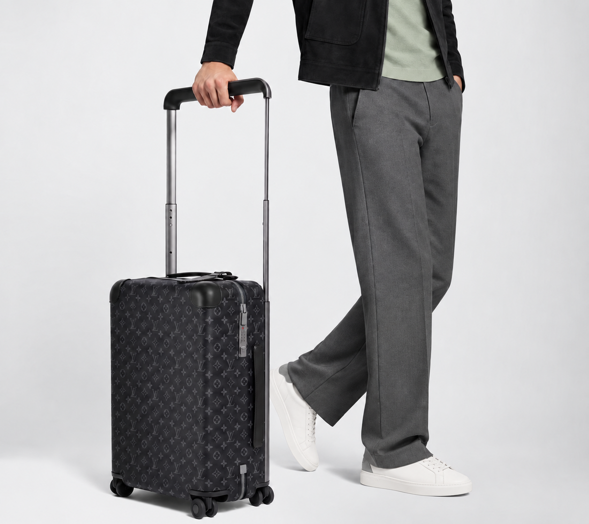 Louis Vuitton Horizon 55 Monogram Eclipse travel lifestyle