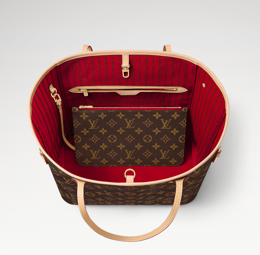 Louis Vuitton Neverfull MM interior view
