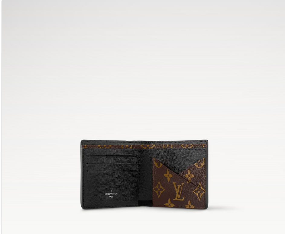 Multiple Wallet Monogram Macassar Canvas interior