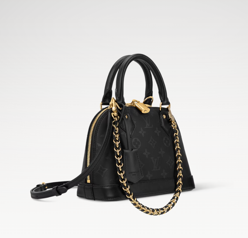 Louis Vuitton Alma BB Monogram Ink Boldly Black side view