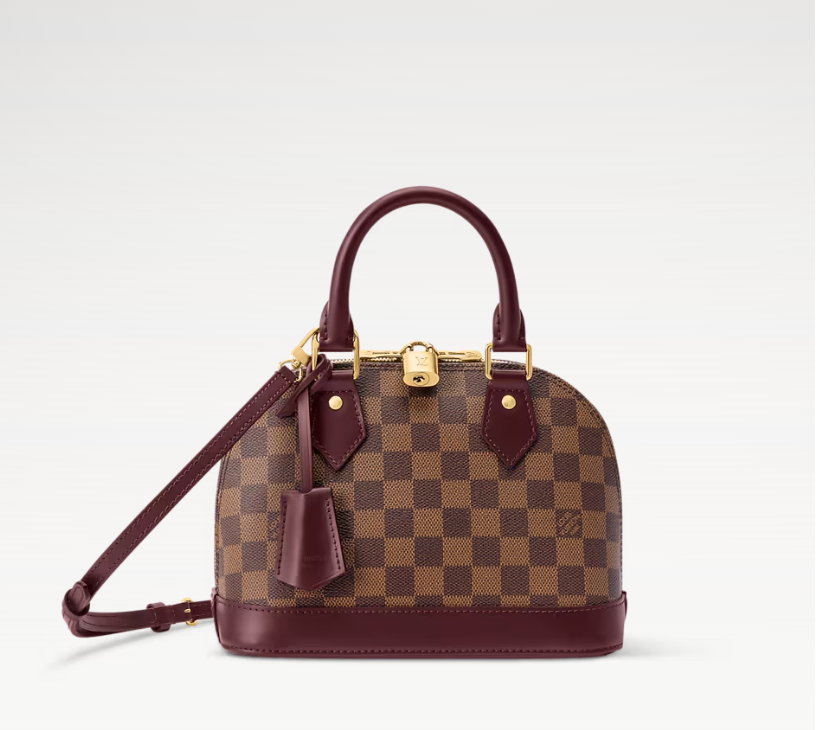 Louis Vuitton Alma BB Monogram Rouge front view
