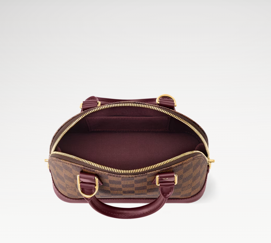 Louis Vuitton Alma BB Monogram Rouge interior
