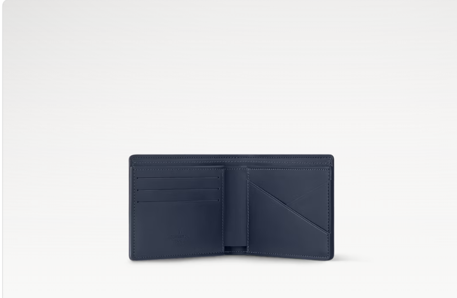 Multiple Wallet Monogram Midnight interior