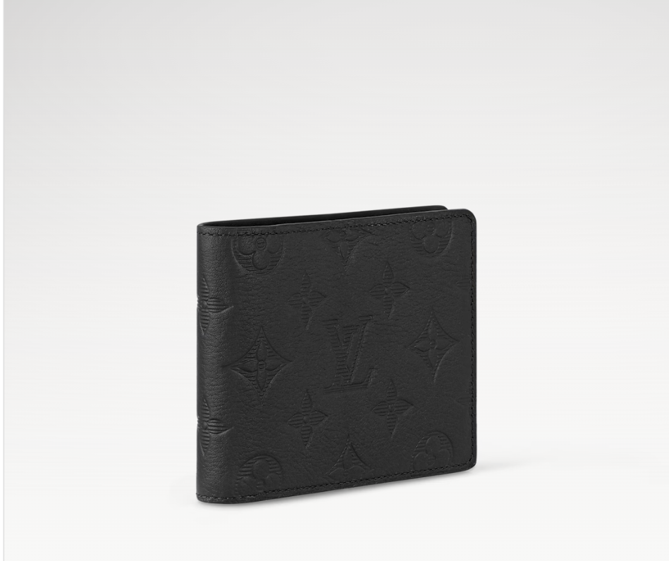 Multiple Wallet Monogram Shadow Black front