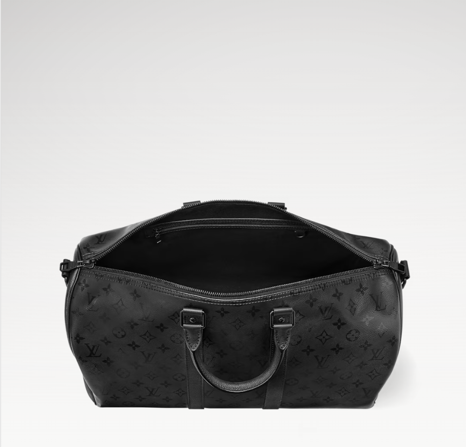 Louis Vuitton Keepall Bandouliere 45 Monogram Midnight interior