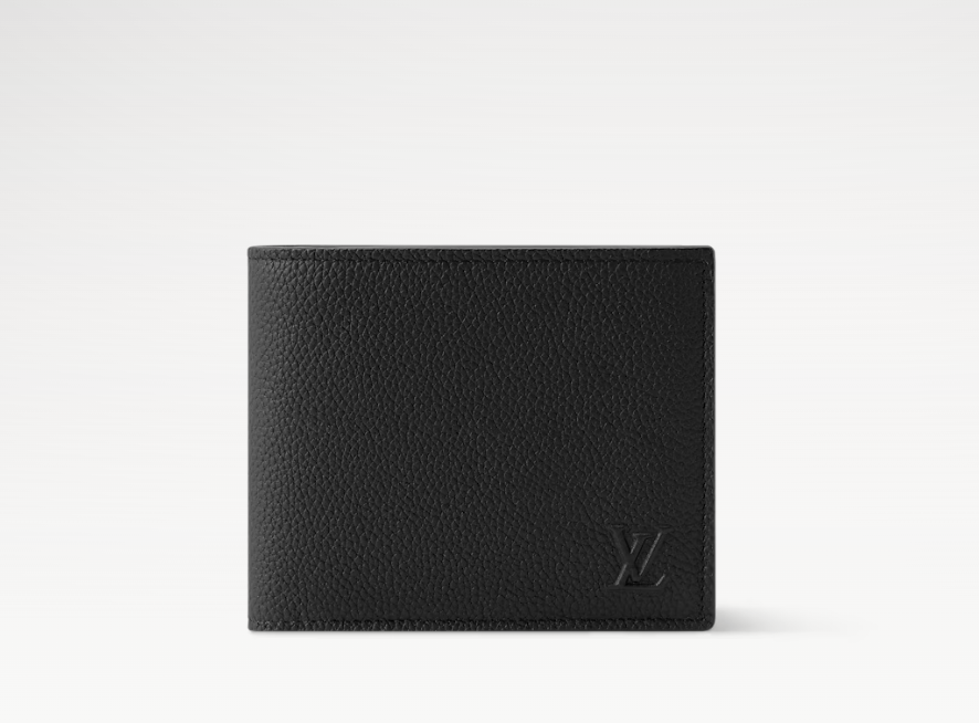 Louis Vuitton Marco Wallet LV Aerogram Black exterior view