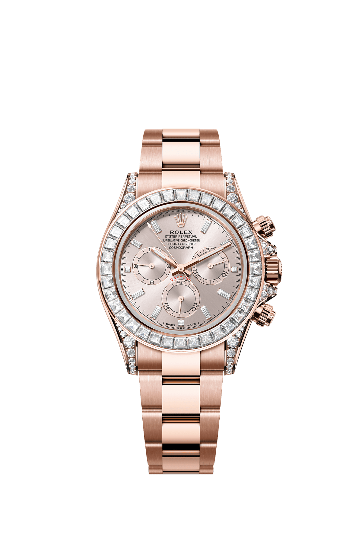 Cosmograph Daytona Oyster, 40 mm, Everose gold and diamonds