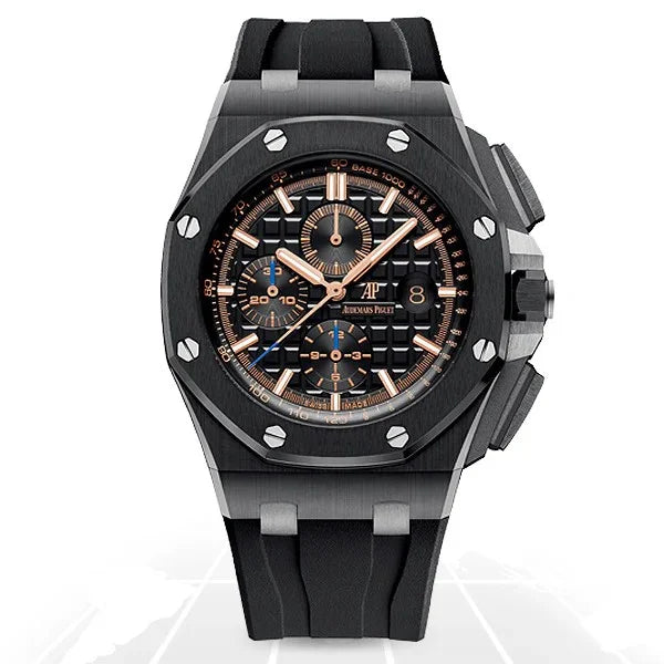 Royal Oak Offshore 42mm Stainless Steel Watch with Rubber Strap