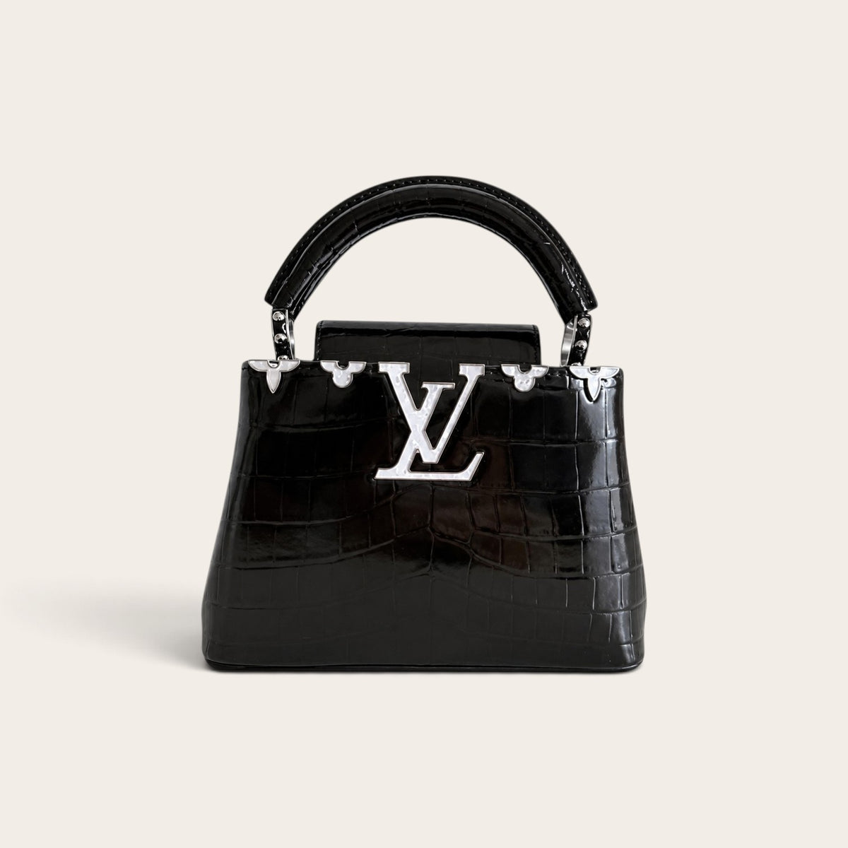 Louis Vuitton Capucines Mini – Black Brilliant Alligator image 1