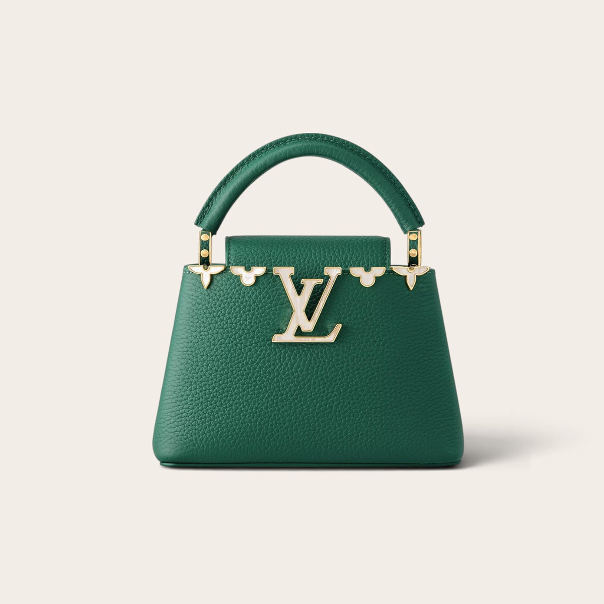 Louis Vuitton Capucines Mini – Green Mother-of-Pearl Effect