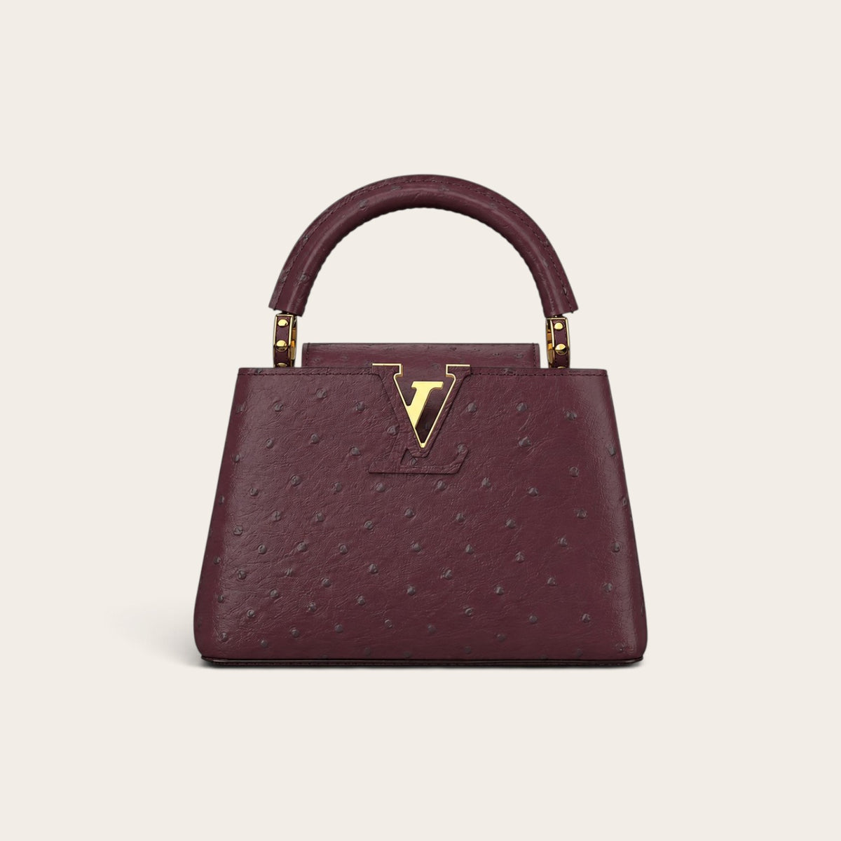 Louis Vuitton Capucines Mini – Maroon Ostrich