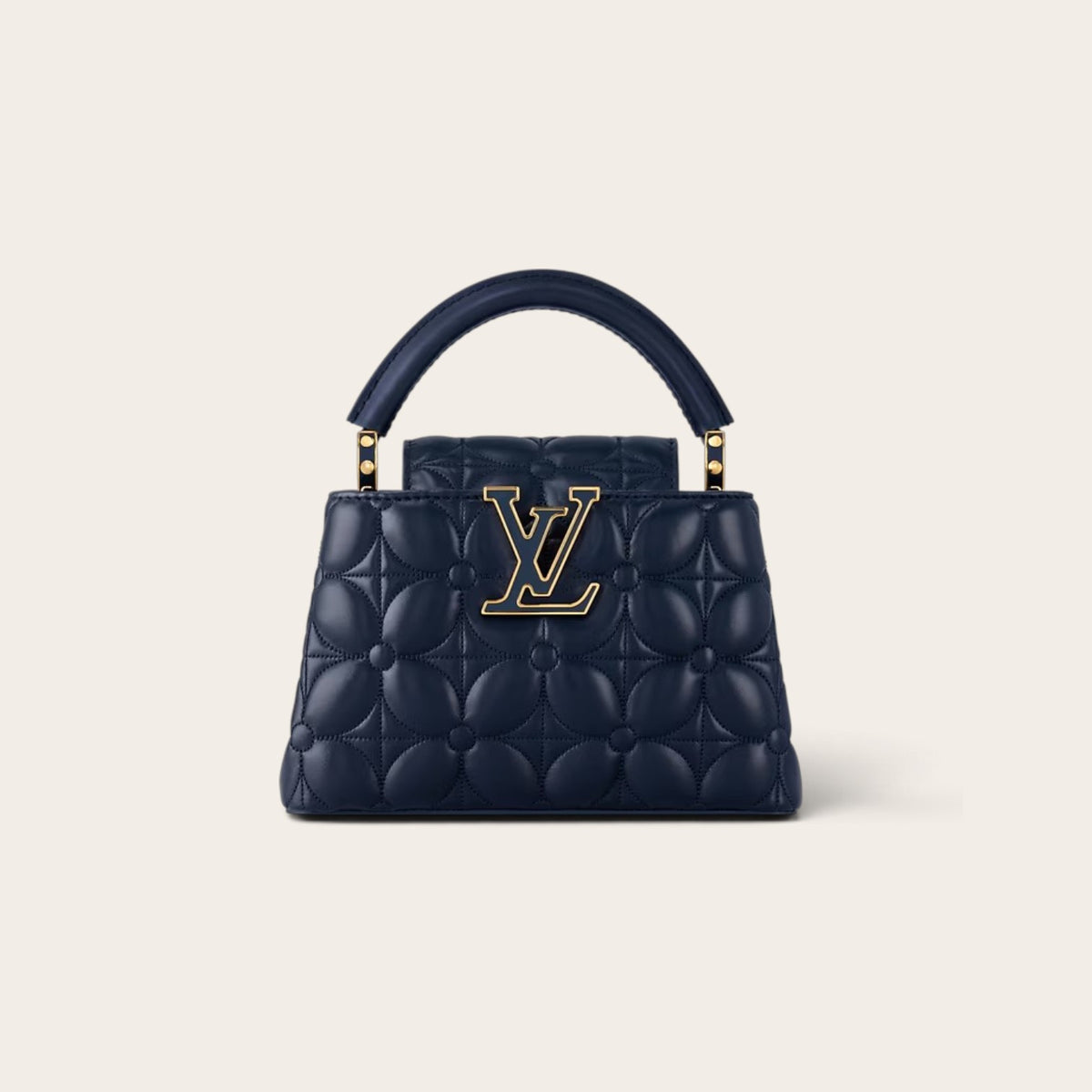 Louis Vuitton Capucines Mini – Navy Quilted Bloom