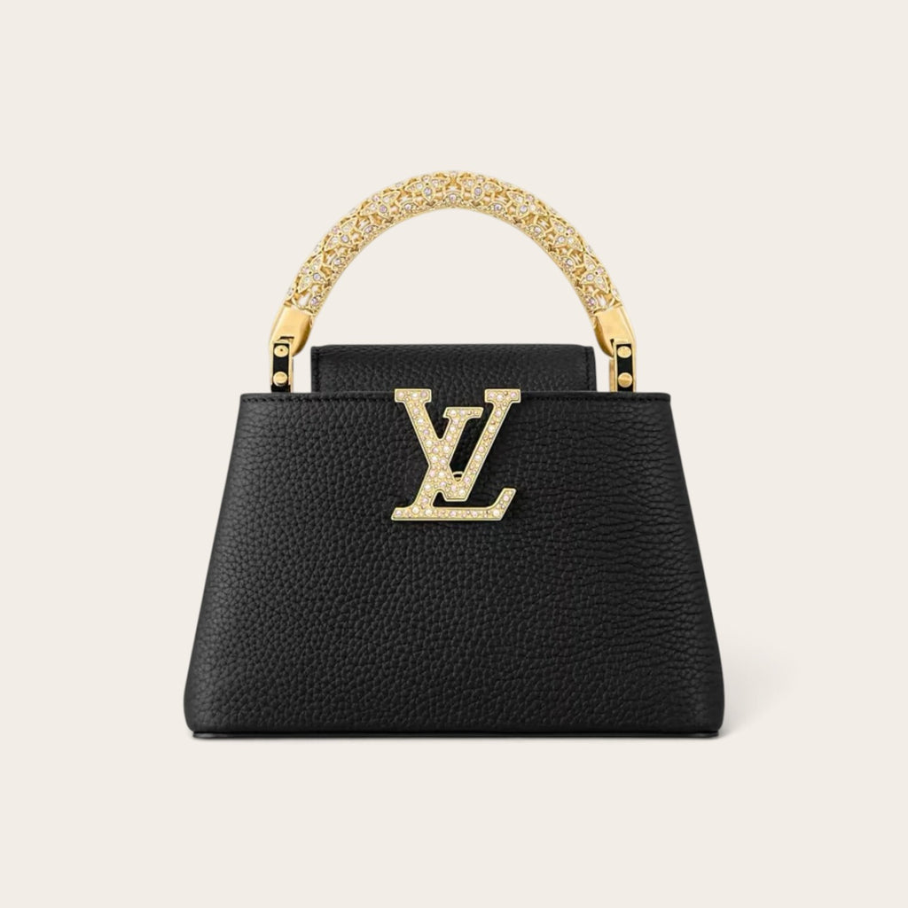Louis Vuitton Capucines Mini – Black with Gold Handle