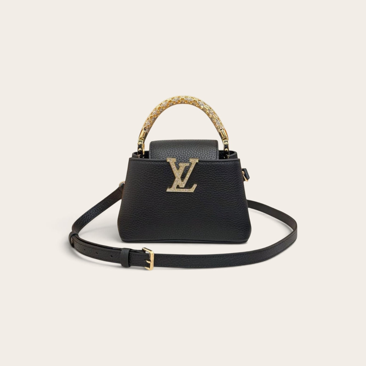 Louis Vuitton Capucines Mini – Black with Gold Handle