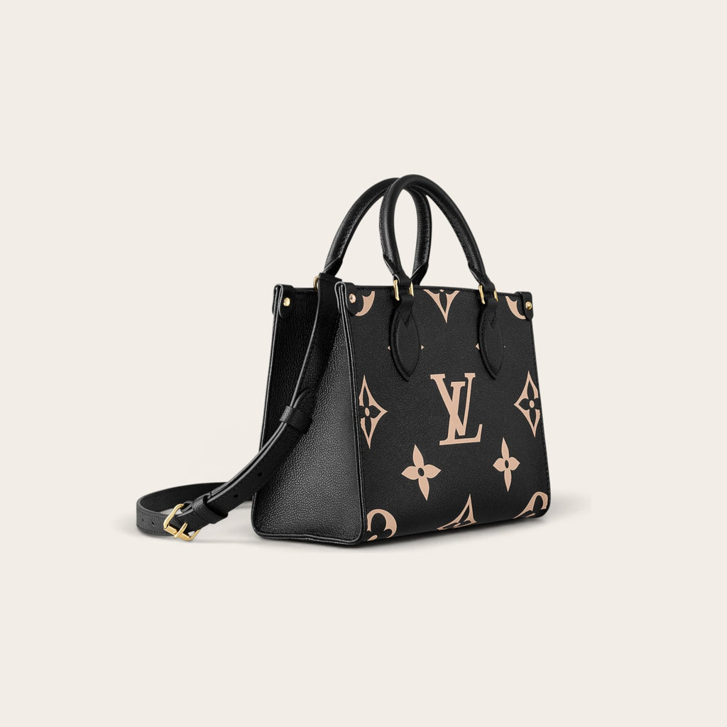 Louis Vuitton OnTheGo PM Tote Bag – Black Bicolour Monogram