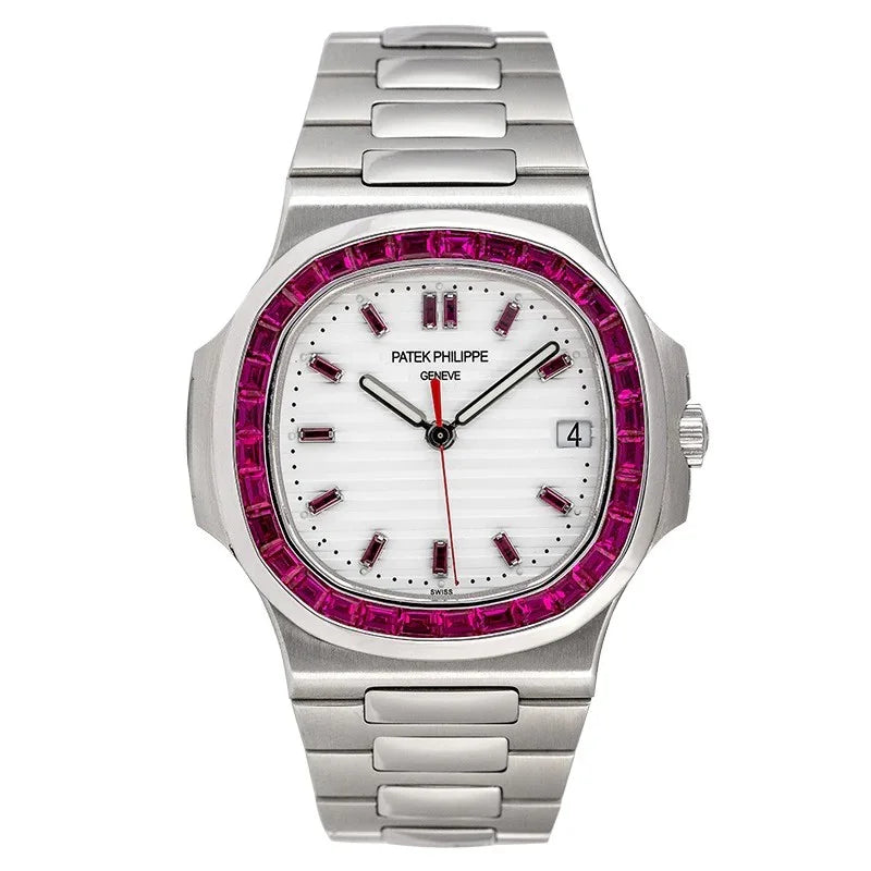 Patek Philippe Nautilus 41mm Stainless Steel Zircon Watch