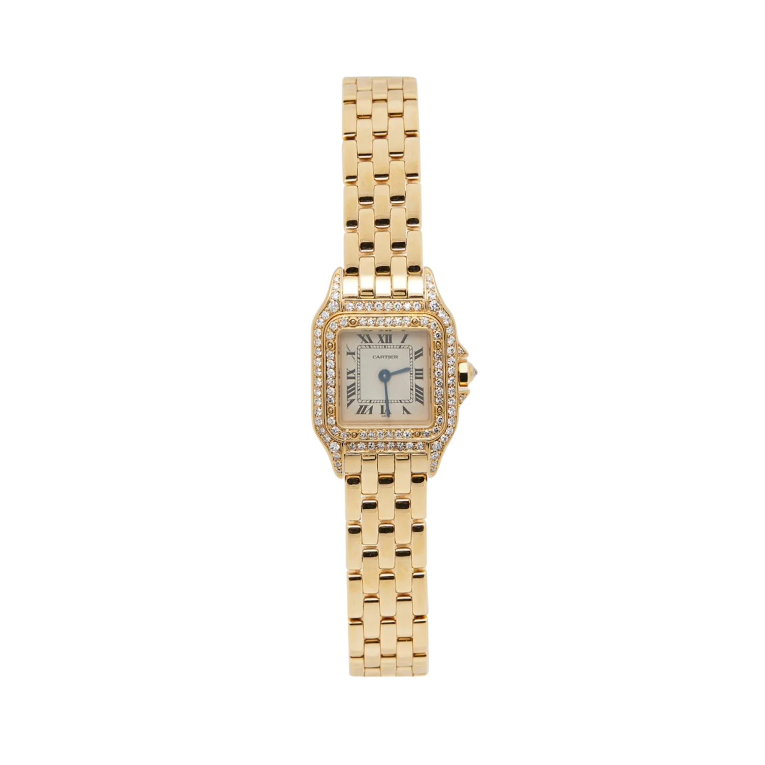Panthère de Cartier Mini 25x20mm Yellow Gold Zircon Quartz